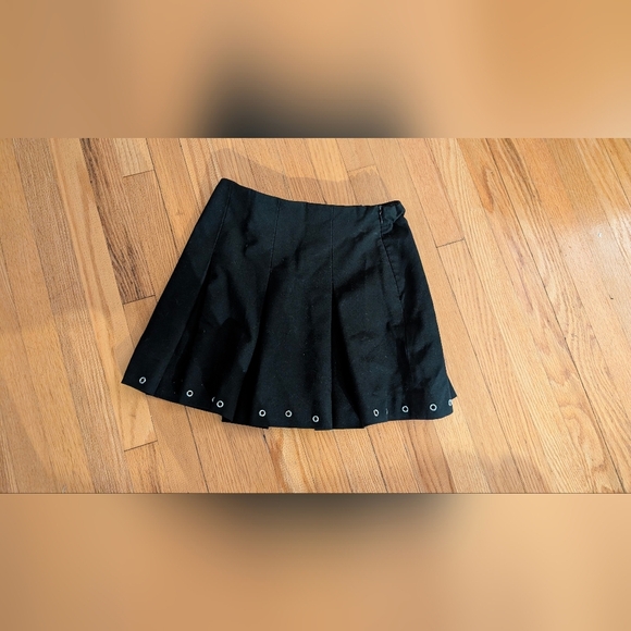 Zara Black Skater Skirt with Eyelet Accents 3/$20 - Picture 1 of 3